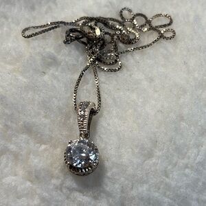 .925 STERLING SILVER Fancy CZ micro pave ROUND CUT PENDANT for Necklace